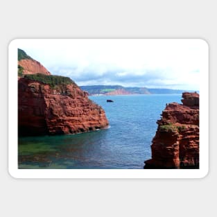 Ladram Bay Jurassic Coast Devon England Sticker